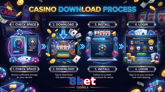 Game list for 8Bet download section