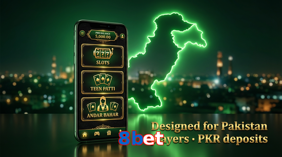 Main screen of 8Bet pk page for PK players